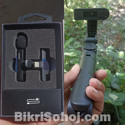camera stand and microphone